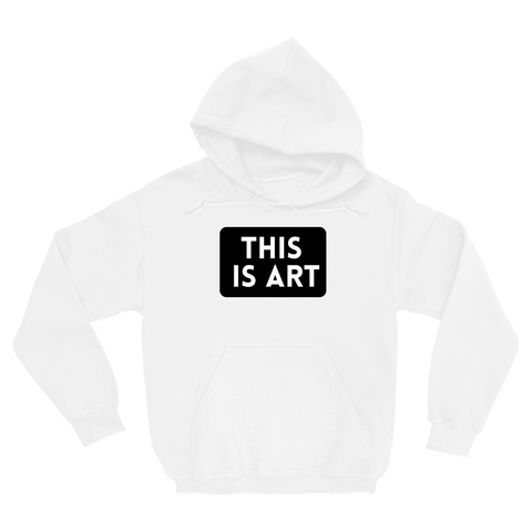 This is Art White Hoodie (No-Zip/Pullover) - Find the Beautiful