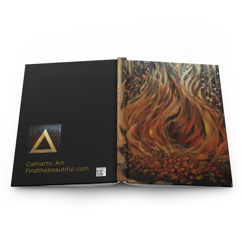 Cathartic Art Fire Element Hardcover Journal - Find the Beautiful