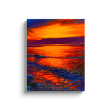 Lake Ontario Sunset Oil Painting Canvas Wraps - Find the Beautiful